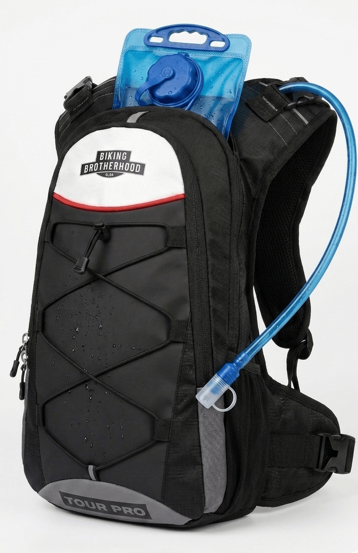 TOURPRO BACKPACK WITH HYDRATION BLADDER 2L | Biking Brotherhood Gears
