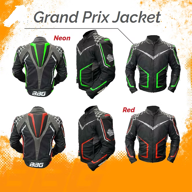 Grand Prix Jackcet (With Chest Guard) | Biking Brotherhood Gears