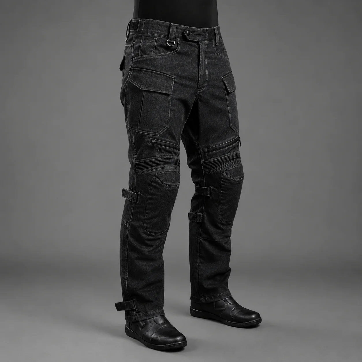 66BHP Riding Denim Pants With Level 2 Knee Protectors