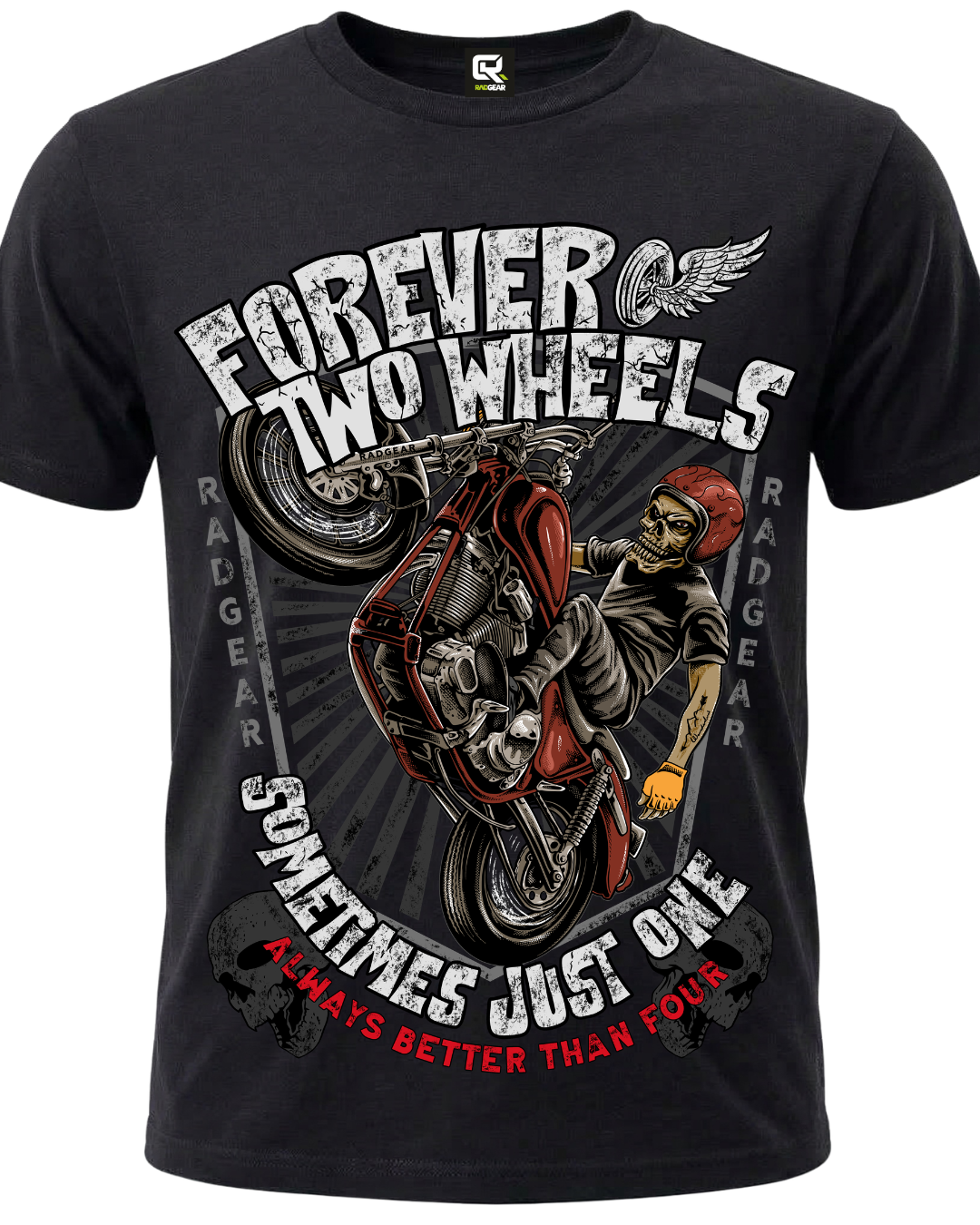 Forever Two Wheels | Limited Edition Motorcycle Rider Tee
