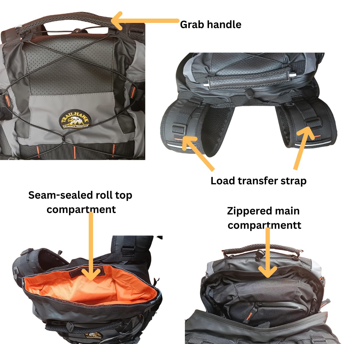 TrailHawk Hydra+ Waterproof Trail Hydration Bag for Bikers