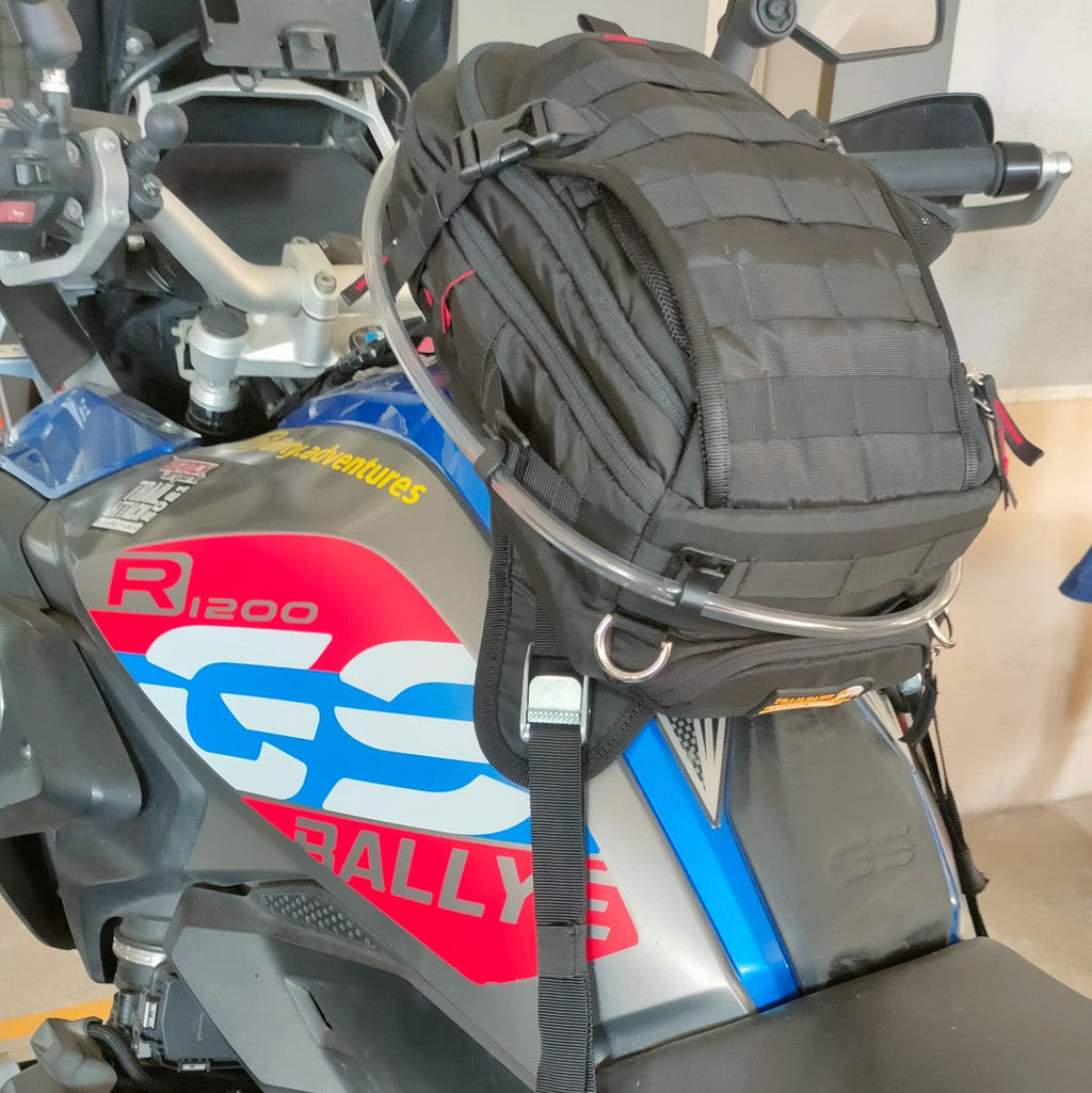 TrailHawk Motorcycle Tank Bag with Hydration Pack