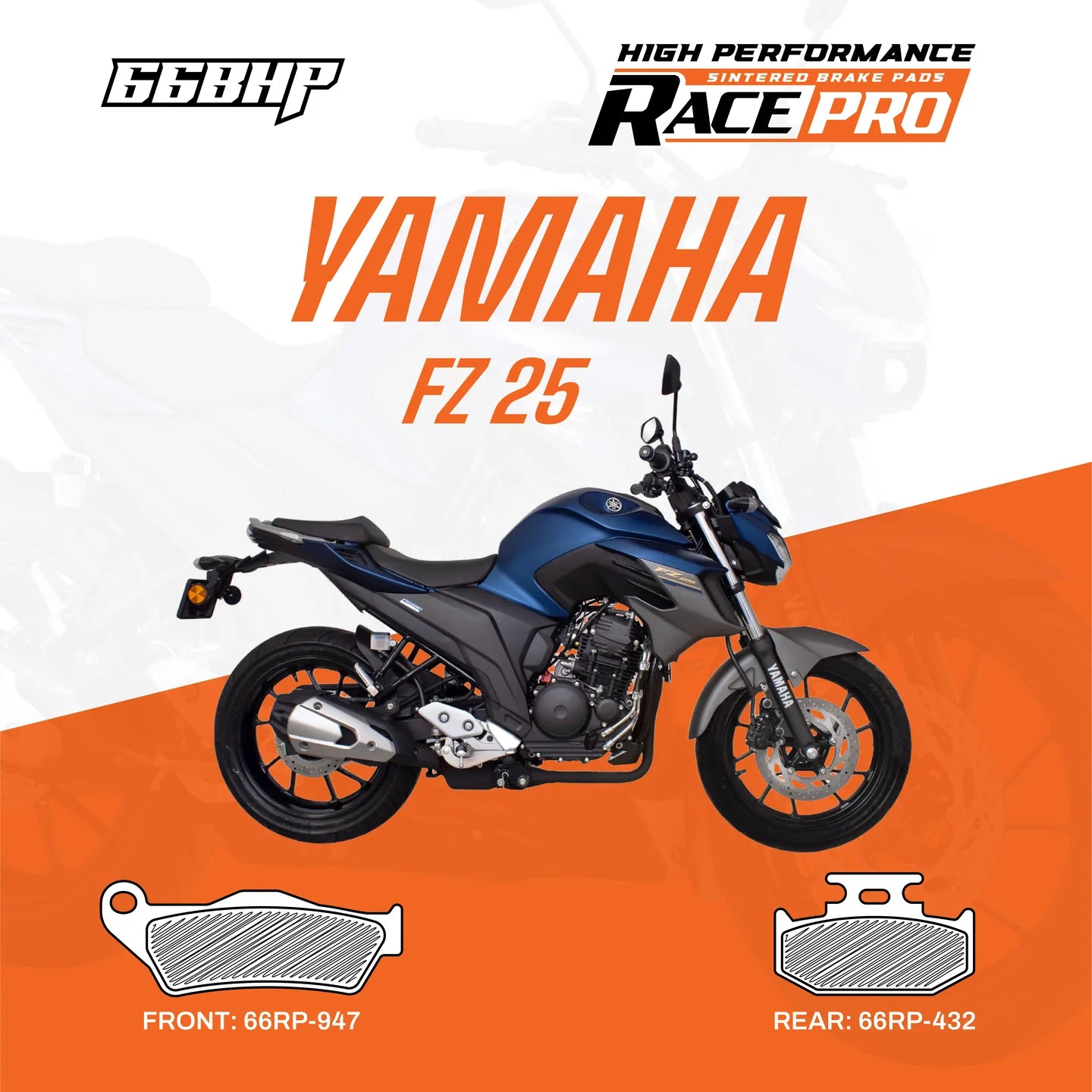 Yamaha Fazer /Fz 16/ Fz 25 Race Pro Sintered Brake Pad