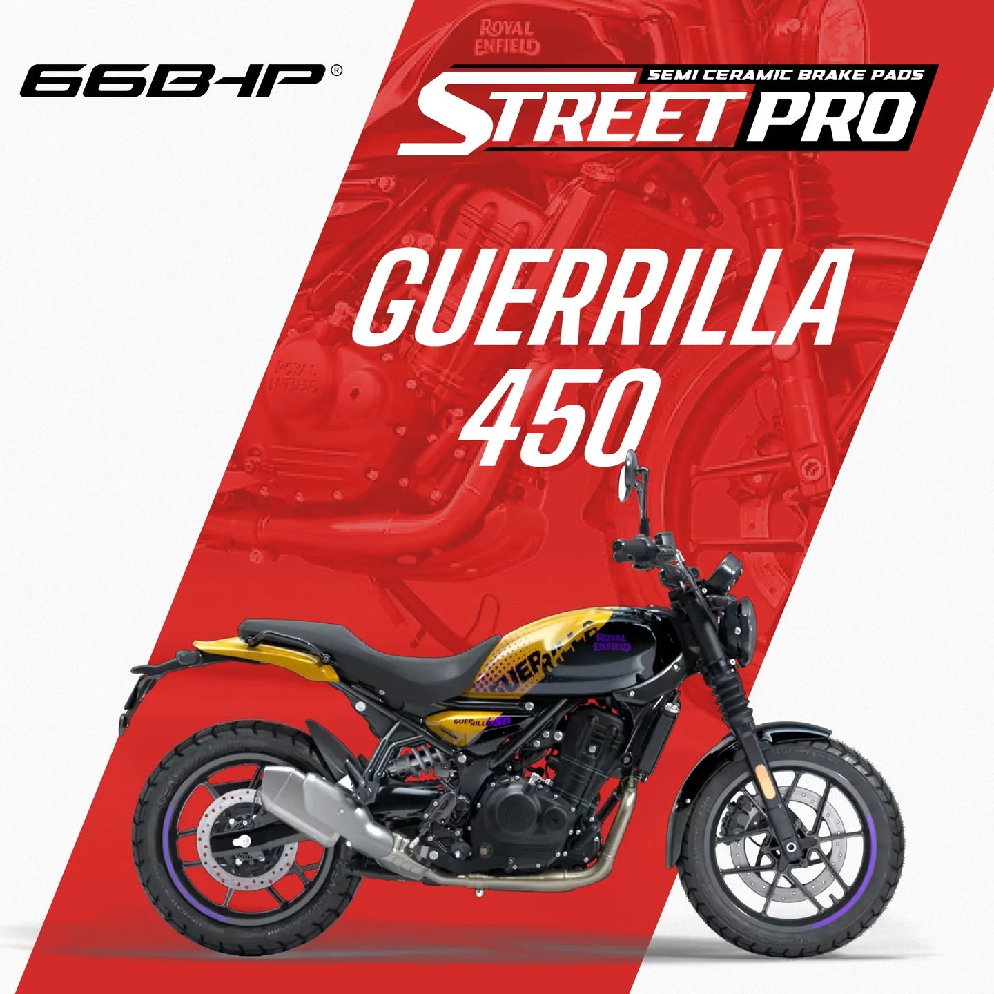 Royal Enfield Guerrilla 450 Street Pro Semi Ceramic Brake Pads