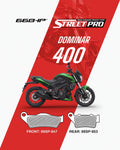 Bajaj Dominar 400(below 2019) Street Pro Semi Ceramic Brake Pads