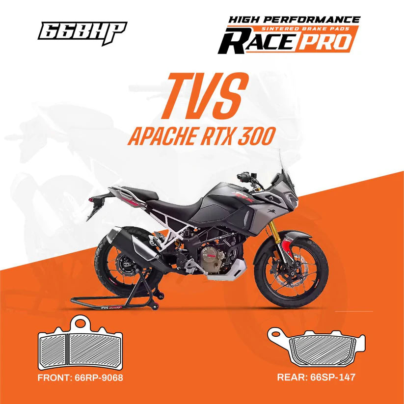 TVS Apache RTX 300 66 BHP Race Pro Sintered Brake Pad
