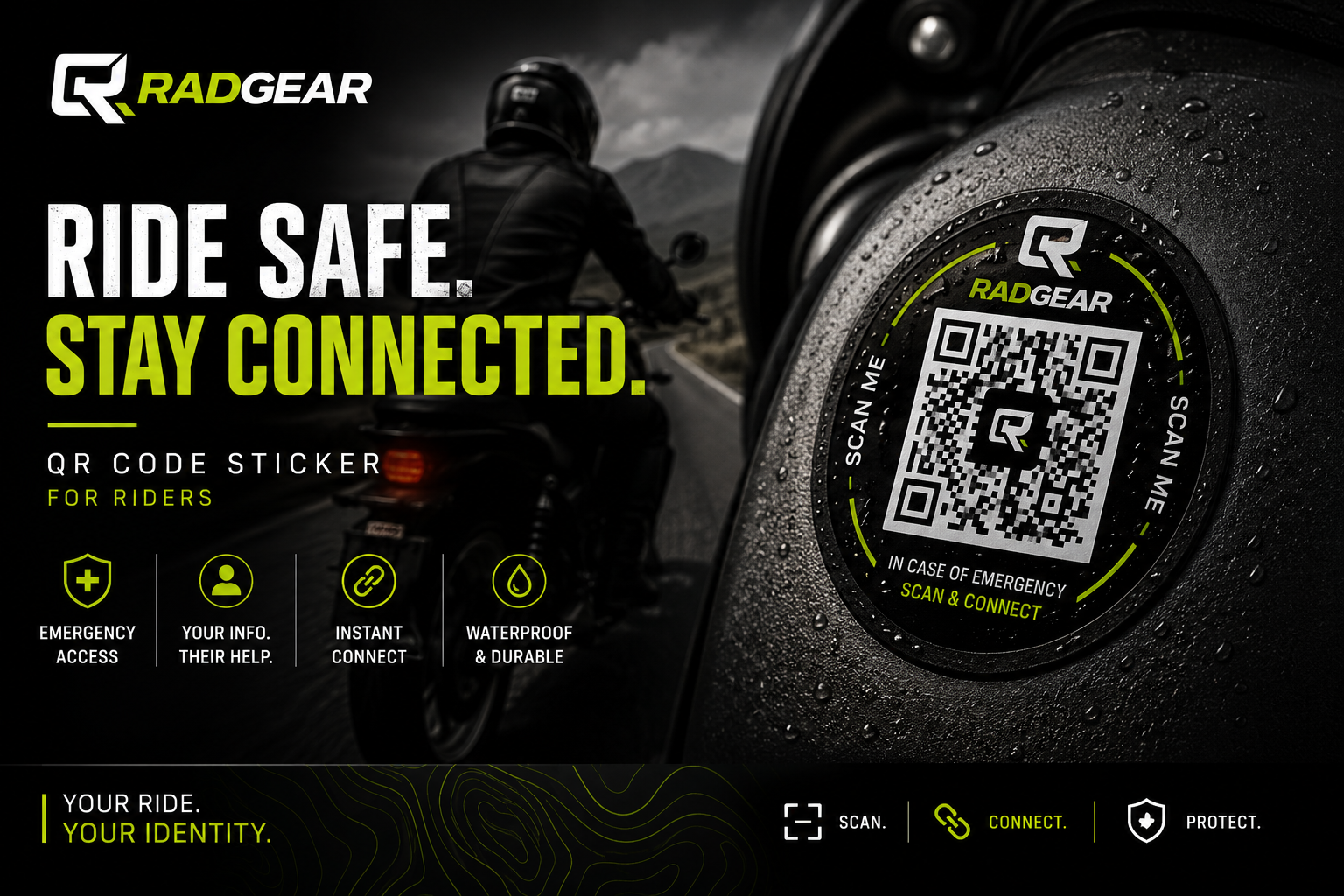 RAD Beacon | QR Safety sticker