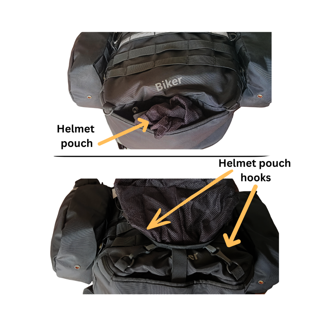 Biker – Motorcycling Backpack with Helmet Pouch