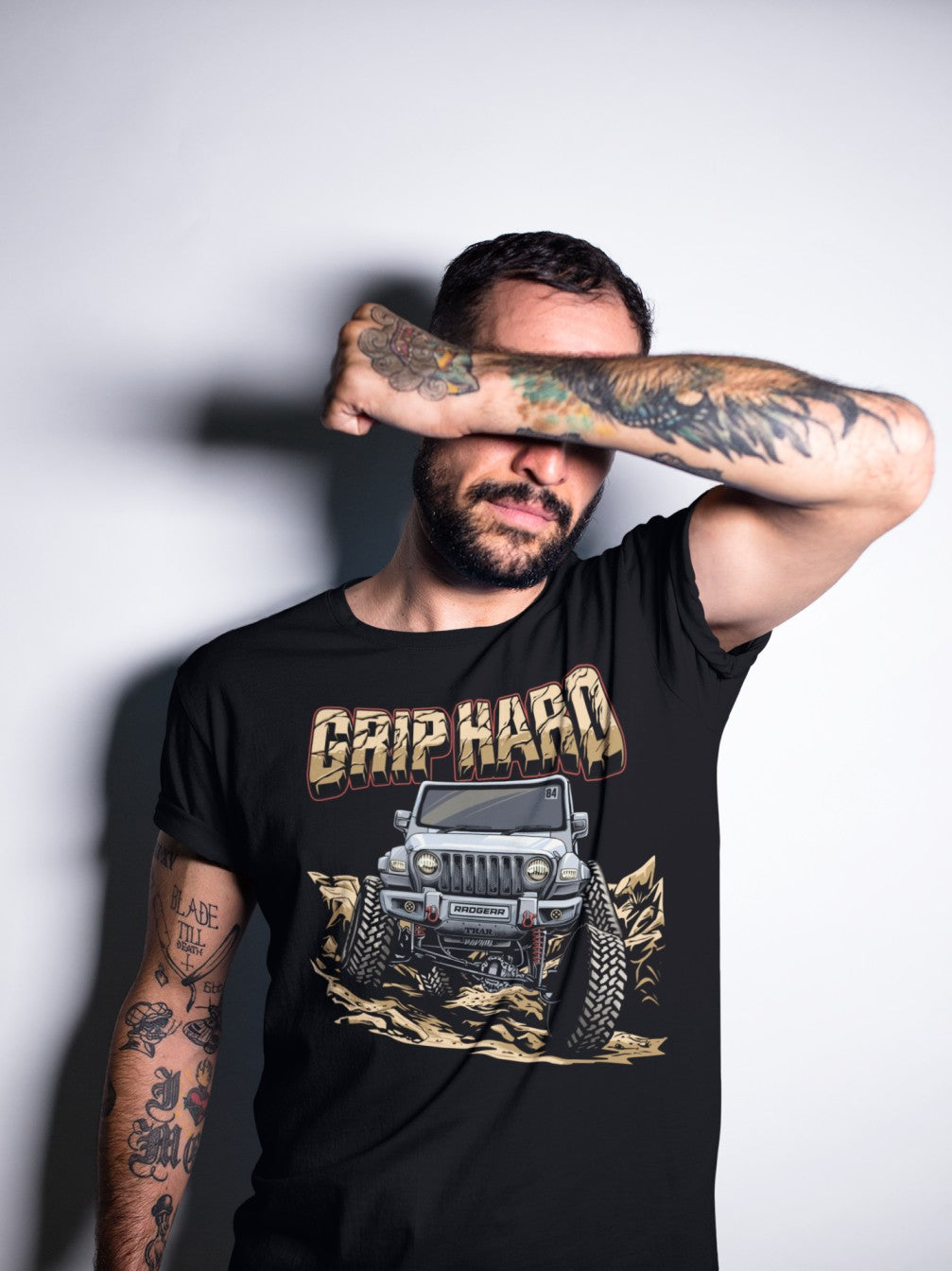 Grip Hard | Biker Tshirt