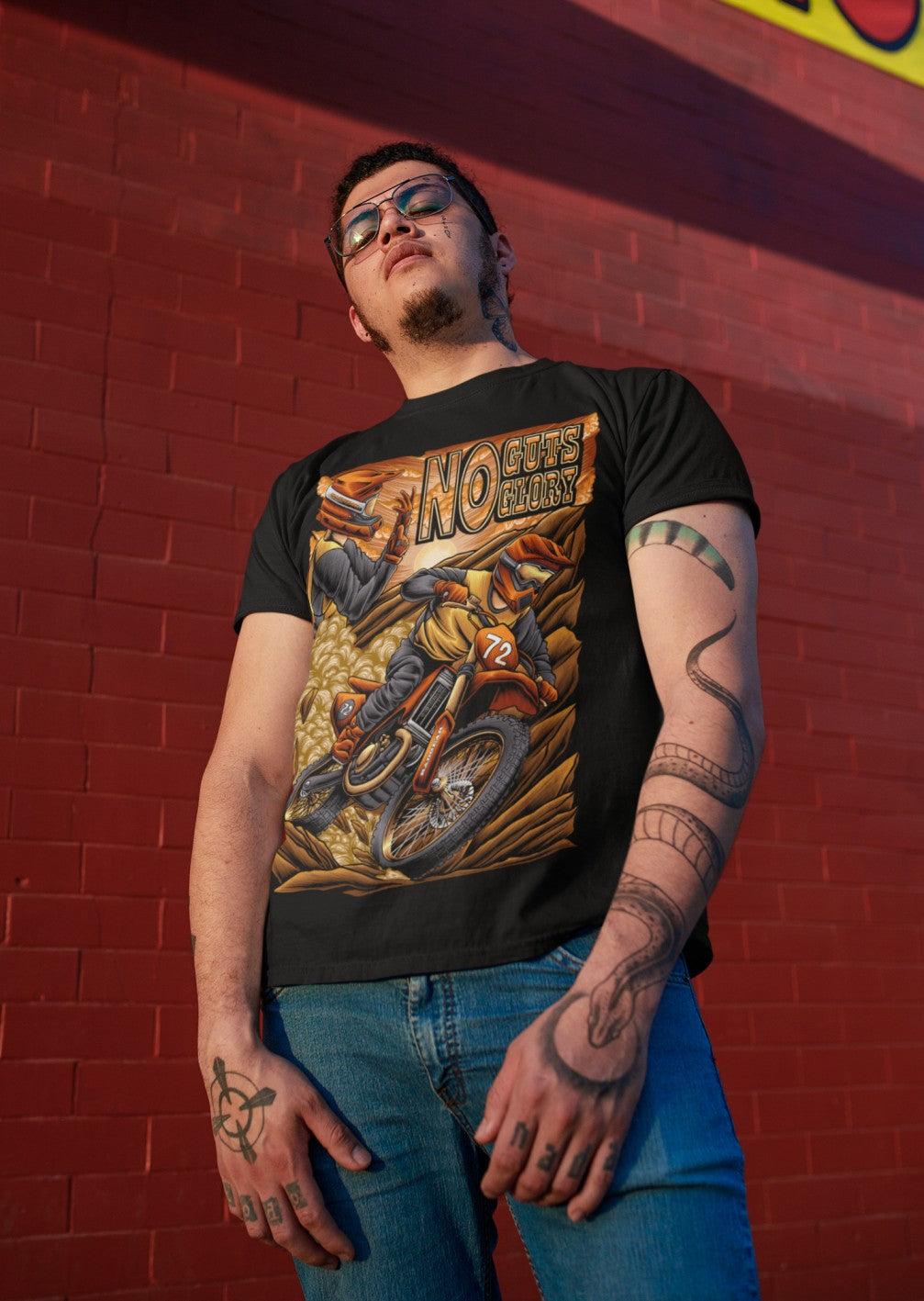 No Guts No Glory  | Limited Edition Motorcycle Rider Tee