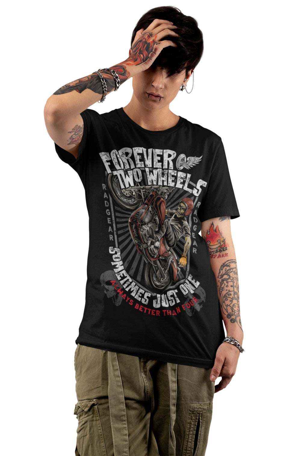 Forever Two Wheels | Biker Tshirt
