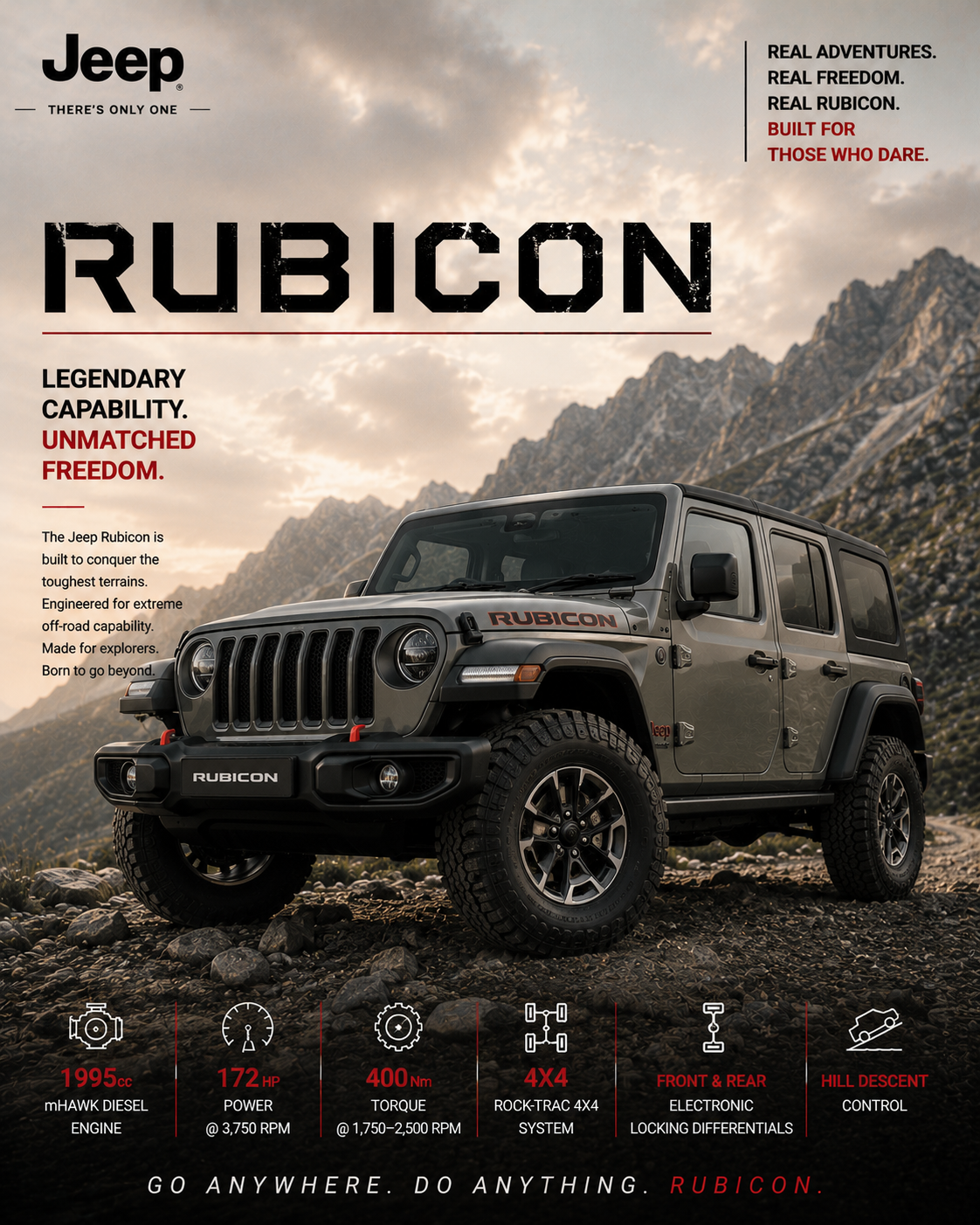 Jeep Rubicorn| Wall Poster