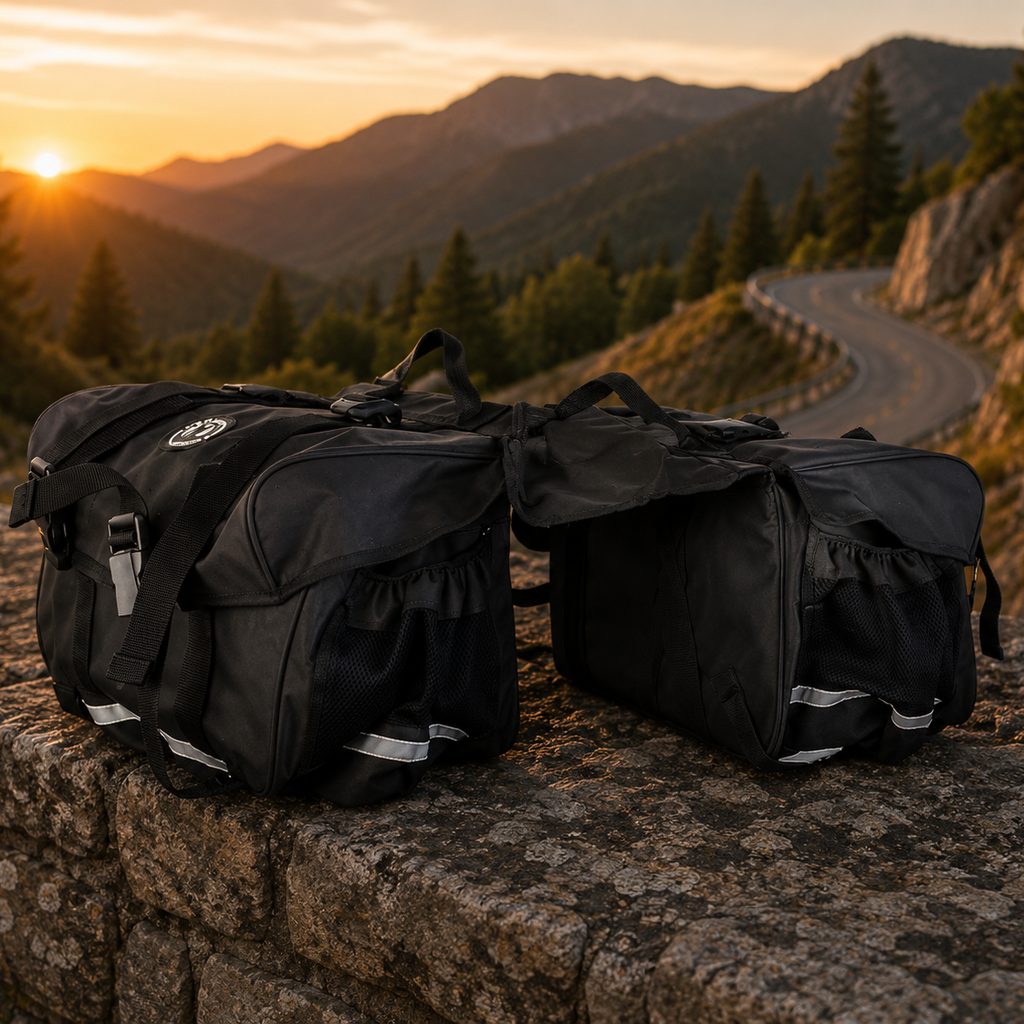 Motorcycle Waterproof Saddle Bag – Classiq (45Ltrs)