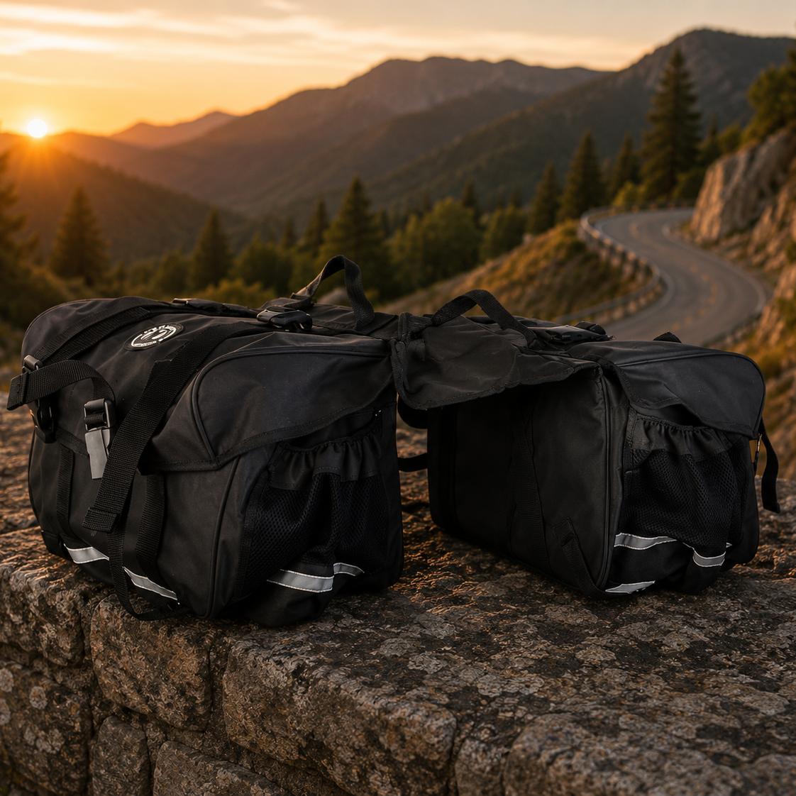 Motorcycle Waterproof Saddle Bag – Classiq (45Ltrs)