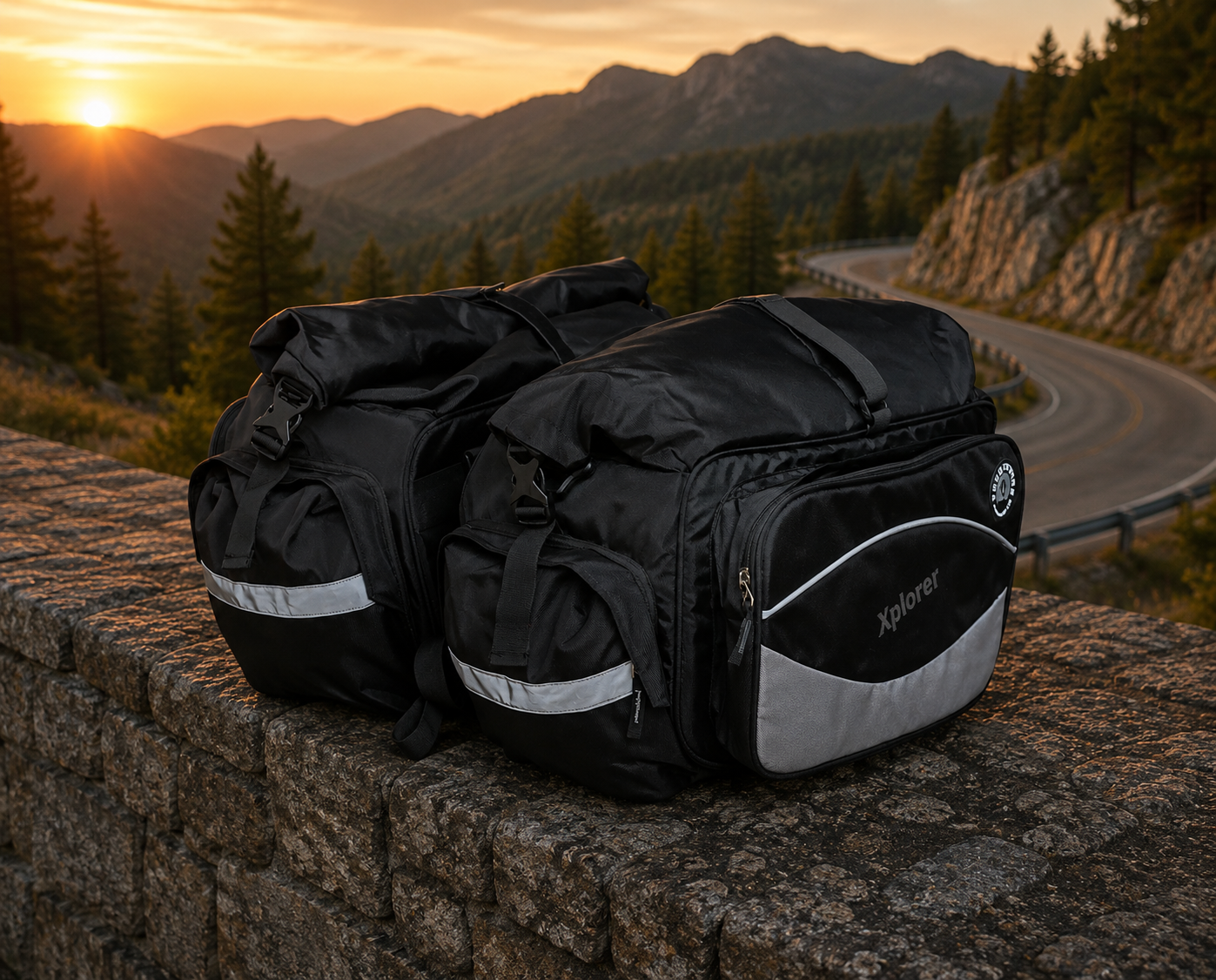 Motorcycle Waterproof Saddle Bag – Xplorer (68Ltrs)